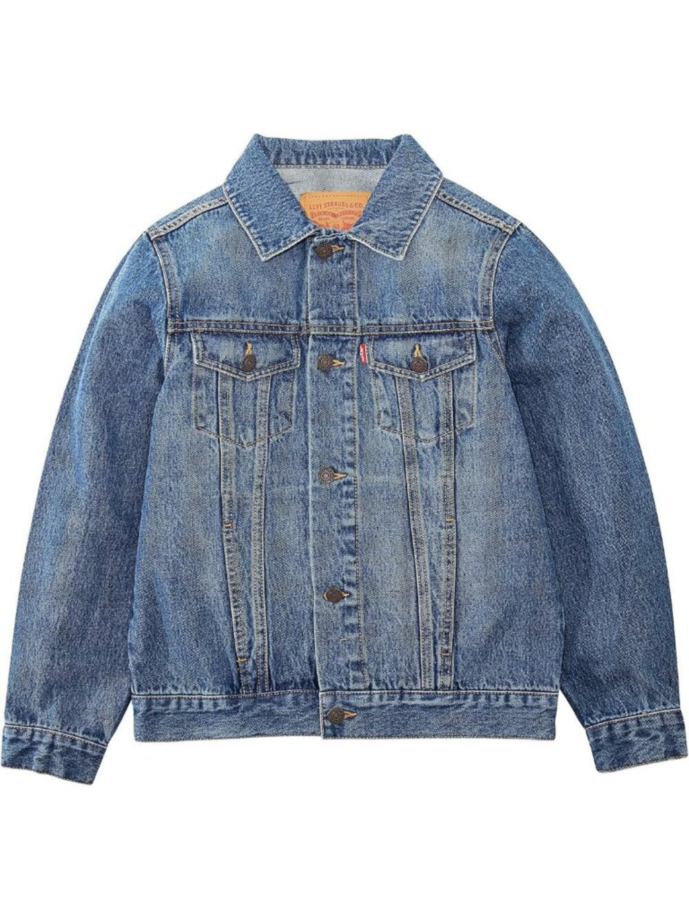 Stylish Boys' Denim Trucker Jacket - Classic Fit, Versatile Outerwear, Casual